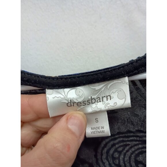 VTG Y2K Dressbarn Babydoll Top Womens Small Floral Velvet Burnout Holiday Gothic - Picture 5 of 11